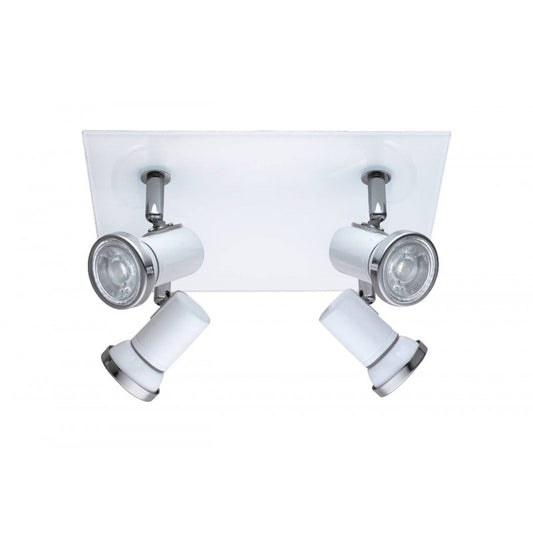 TAMARA 1 FOCO ACER VIDRIO BLANC L240 GU10 4X3,3W 960lm IP44