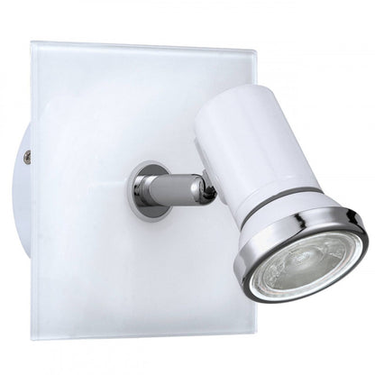 TAMARA 1 FOCO ACER VIDRIO BLANC L120 GU10 1X3,3W 240lm IP44