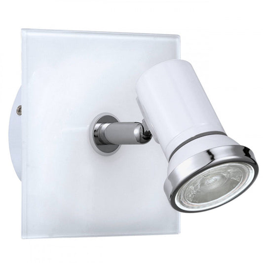 TAMARA 1 FOCO ACER VIDRIO BLANC L120 GU10 1X3,3W 240lm IP44