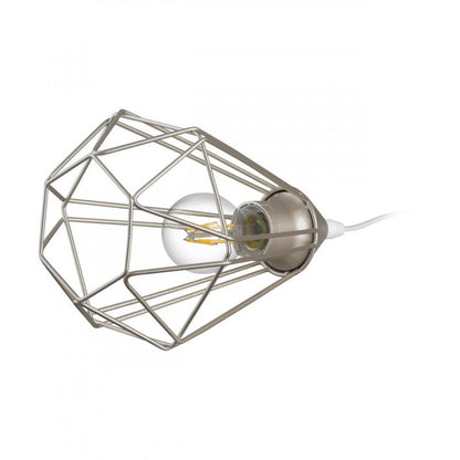 TARBES 2 LAMP SOBREMESA ACERO CHAMPAN H265 DM175 1