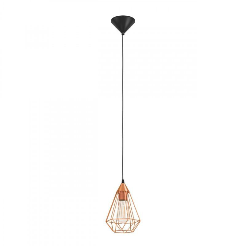TARBES LAMP COLG ACERO COBRE H1100 DM175 E27 1X60W