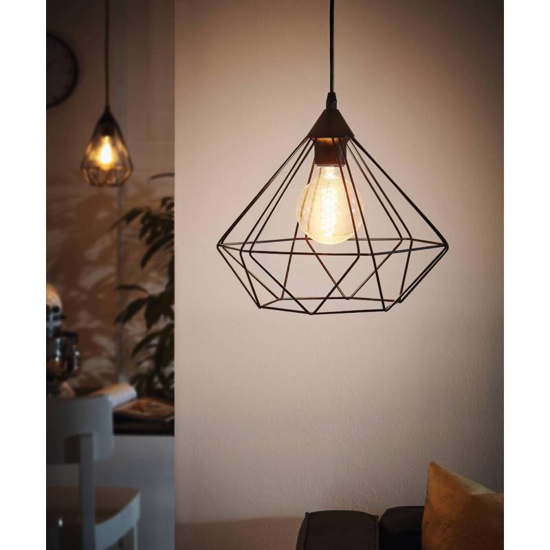 Lámpara Colgante E27 Tarbes Negro