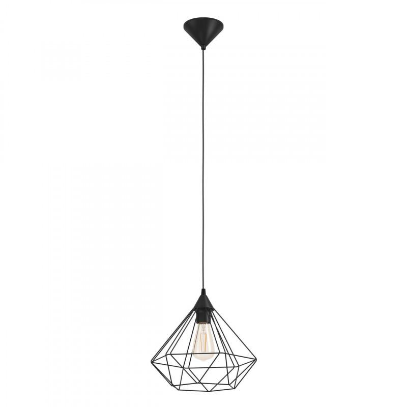 TARBES LAMP COLGANTE VINTAGE ACERO NEGRO DM325 1X60W E27
