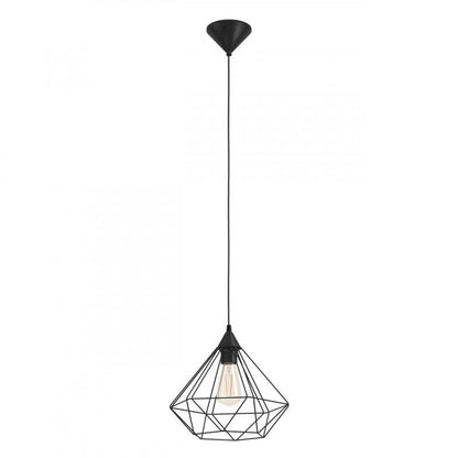 TARBES LAMP COLGANTE VINTAGE ACERO NEGRO DM325 1X60W E27