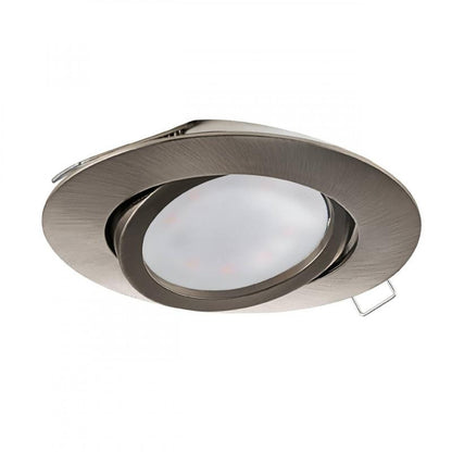 TEDO FOCO EMBUTIDO SATIN NIQUEL DM80 1X5W GU10 LED 400lm
