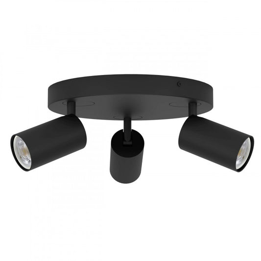 TELIMBELA-Z FOCO ACERO NEGRO L0 H97 DM250 GU10 3X4,9W IP20