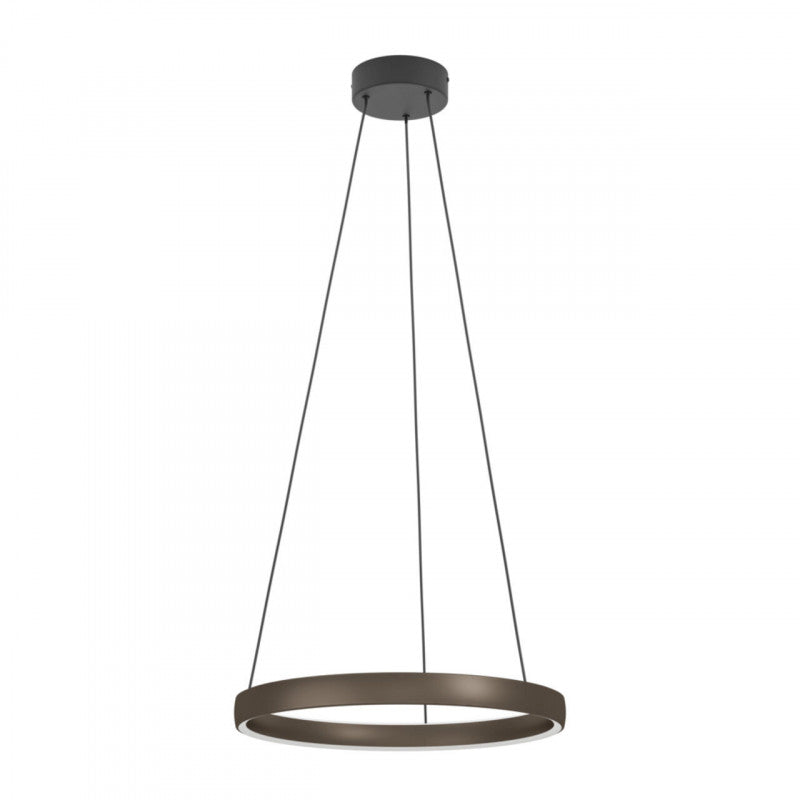 TRABUCO COLG ALUM ACERO CAFÉ H1500 DM550 2265K LED IP20