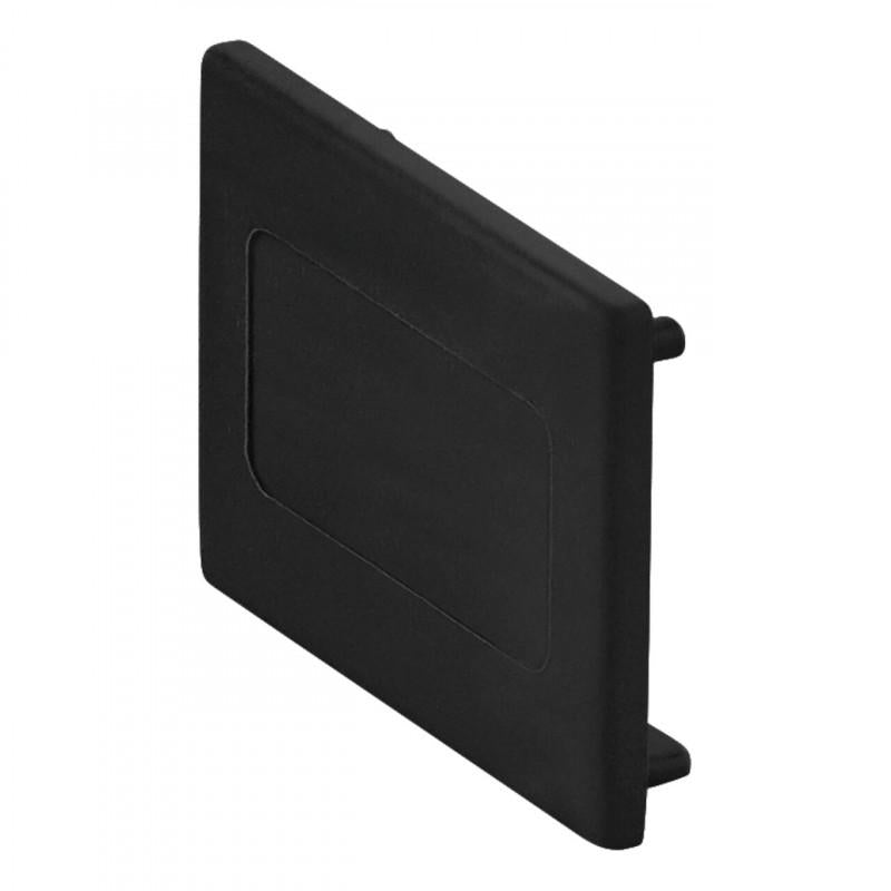 TRACK ON TRACK FOCO TAPA FINAL PLASTICO NEGRO IP20
