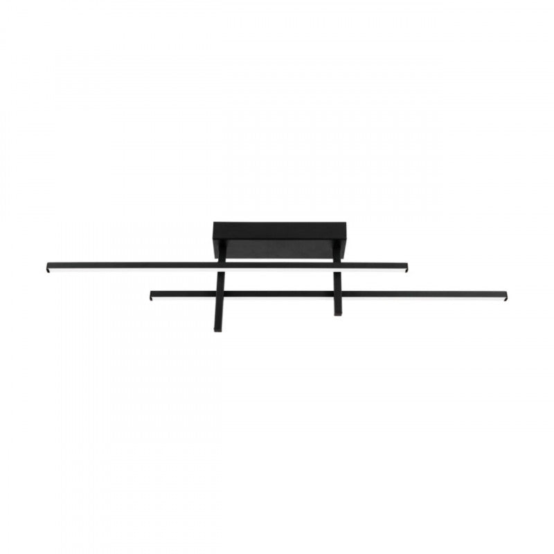 TREPILIANO TECHO ALUM NEGRO L1100 H140 3000K LED 2500LM IP20