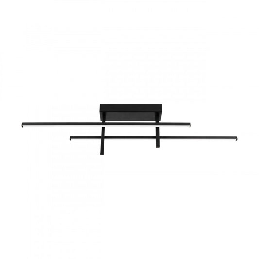 TREPILIANO TECHO ALUM NEGRO L1100 H140 3000K LED 2500LM IP20