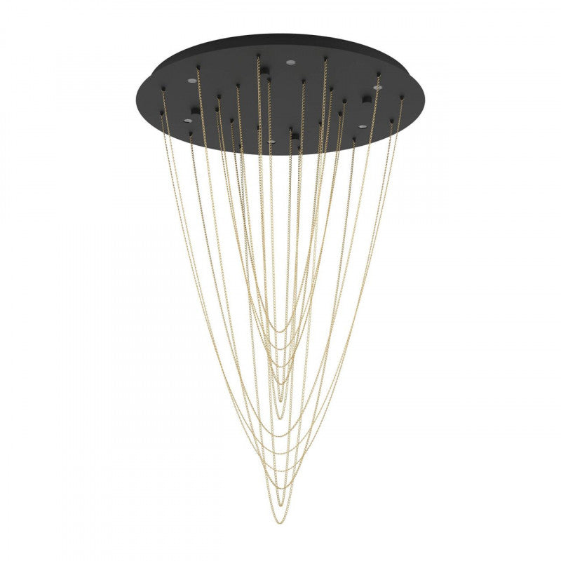 TREPUCO COLG ACERO NEGRO L19,77 DM875 3000K 3060lm 6X5,4W