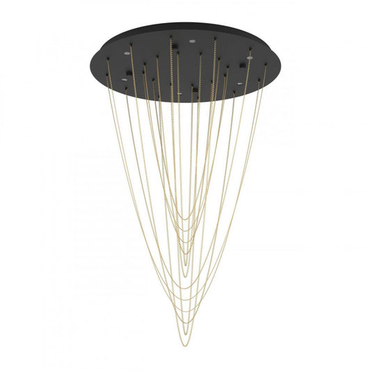 TREPUCO COLG ACERO NEGRO L19,77 DM875 3000K 3060lm 6X5,4W