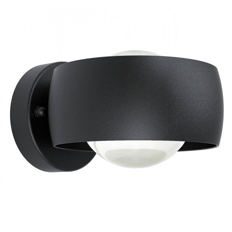 TREVIOLO 1 APLIQUE ALUM NEGRO 160X85 LED 460lm 2X2W IP44