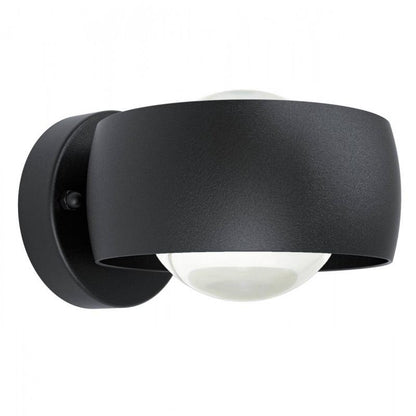 TREVIOLO 1 APLIQUE ALUM NEGRO 160X85 LED 460lm 2X2W IP44