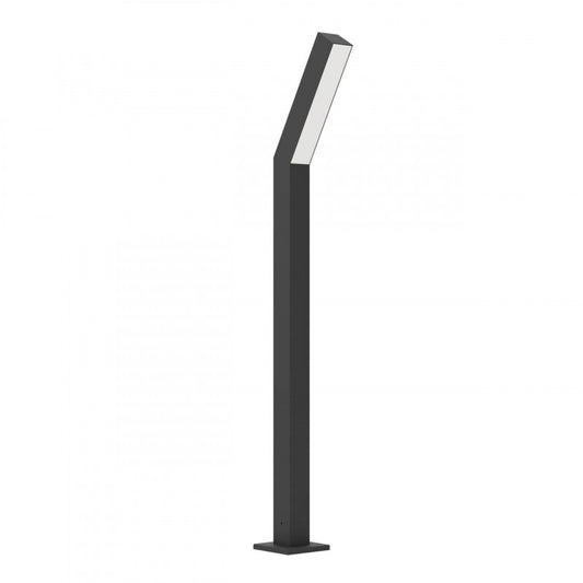 UGENTO PIE ALUM NEGRO L165 H790 3000K LED 960lm 2X4,5W IP44
