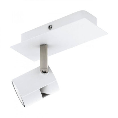 VERGIANO LAMP FOCO ALUM ACERO BLANCO L70 H165 GU10 1X5W