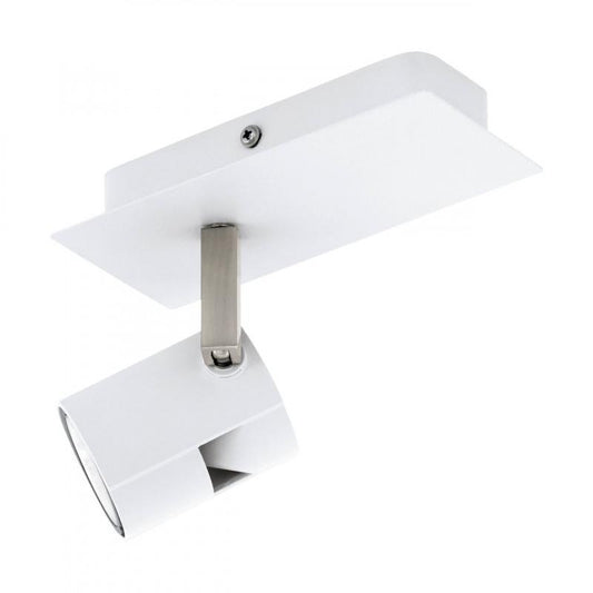 VERGIANO LAMP FOCO ALUM ACERO BLANCO L70 H165 GU10 1X5W