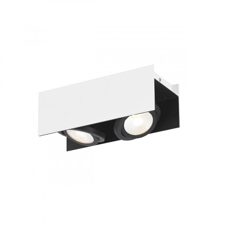 VIDAGO FOCO SP ALU BLANCO NEGR 310X130 2X5 4W LED 1020lm DIM