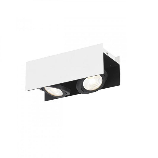 VIDAGO FOCO SP ALU BLANCO NEGR 310X130 2X5 4W LED 1020lm DIM