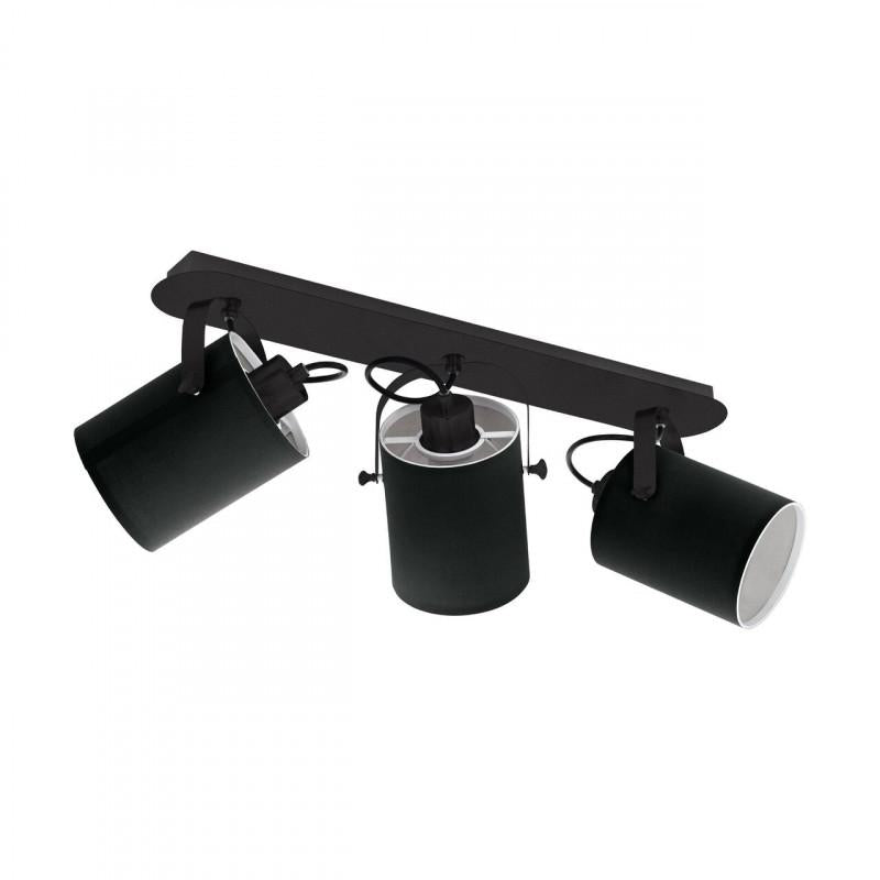 VILLABATE FOCO TECHO TELA NEGRO L575 3X10W E27