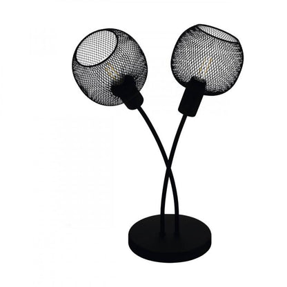 WRINGTON 1 SOBREMESA NEGRO MALLA H455 2X40W E14