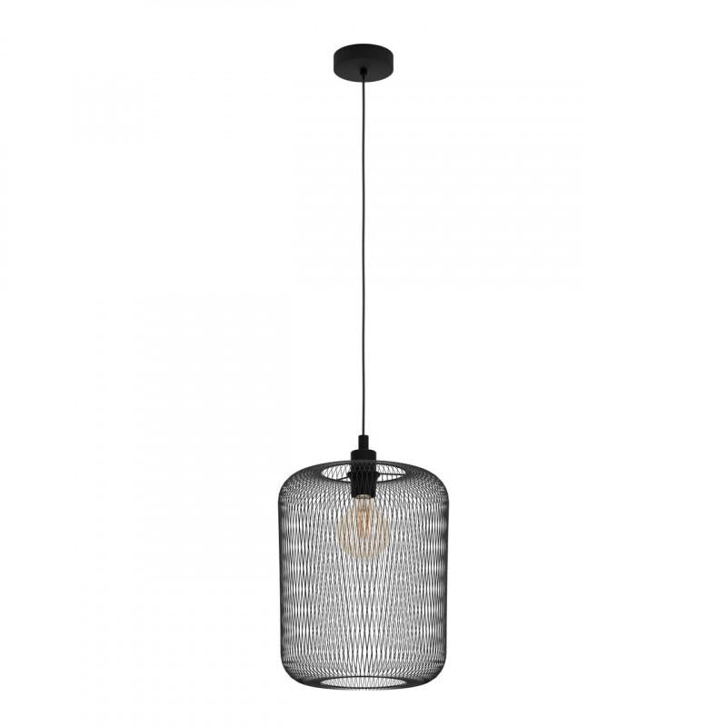 WRINGTON LAMP COLG NEGRO MALLA DM300 1X40W E27