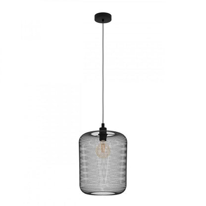 WRINGTON LAMP COLG NEGRO MALLA DM300 1X40W E27