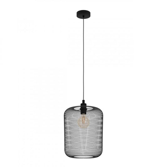 WRINGTON LAMP COLG NEGRO MALLA DM300 1X40W E27