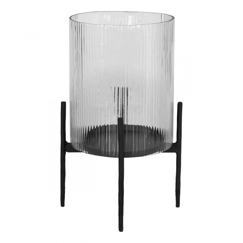 YARKI LINTERNA VIDRIO ACERO H425 DM255