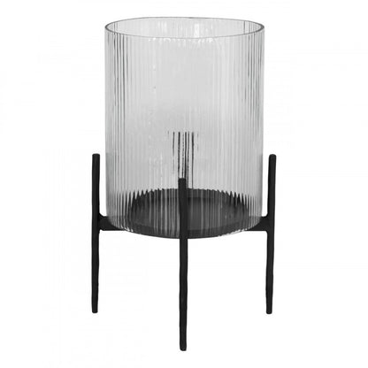 YARKI LINTERNA VIDRIO ACERO H425 DM255