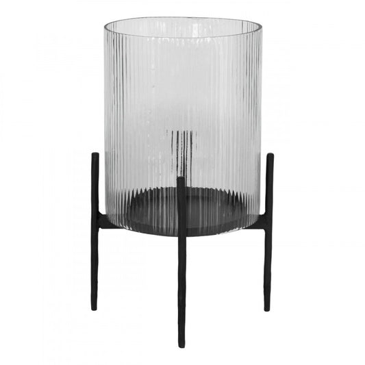 YARKI LINTERNA VIDRIO ACERO H425 DM255