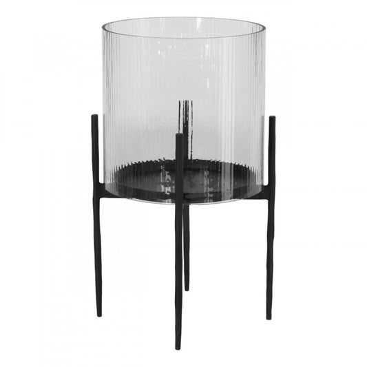 YARKI LINTERNA VIDRIO ACERO H390 DM240
