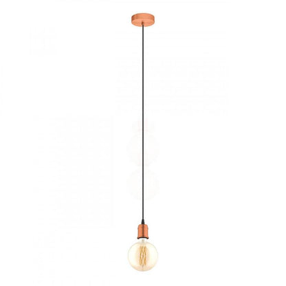 YORTH COLGANTE COBRE ENVEJ NEGRO H2000 DM100 E27 1X60W