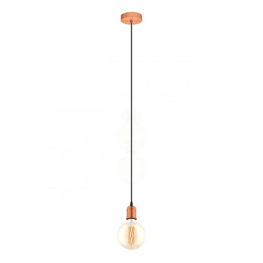 YORTH COLGANTE COBRE ENVEJ NEGRO H2000 DM100 E27 1X60W