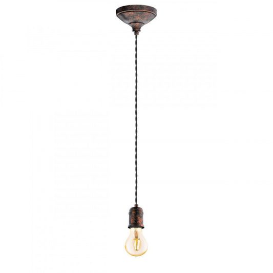 YORTH COLGANTE COBRE NEGRO H2000 DM125 E27 1X60W