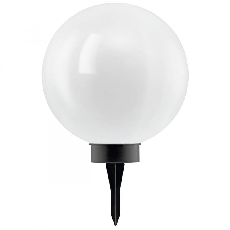 ESTACA SOLAR ESFERA PLASTICA BLANCA DM300 LED