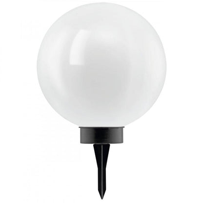 ESTACA SOLAR ESFERA PLASTICA BLANCA DM300 LED
