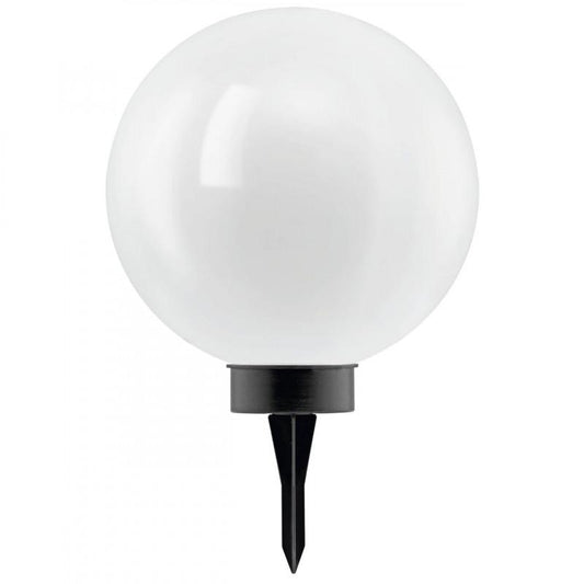ESTACA SOLAR ESFERA PLASTICA BLANCA DM300 LED