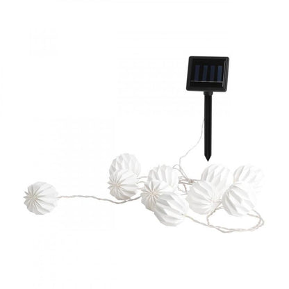 GUIRNALDA SOLAR LED 10X0,06W 2MTS MD60MM BLANCO