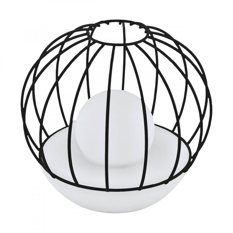 LAMP SOLAR LED 2X0,06W CANASTILLO NEGRO  180X190MM