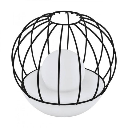 LAMP SOLAR LED 2X0,06W CANASTILLO NEGRO  180X190MM