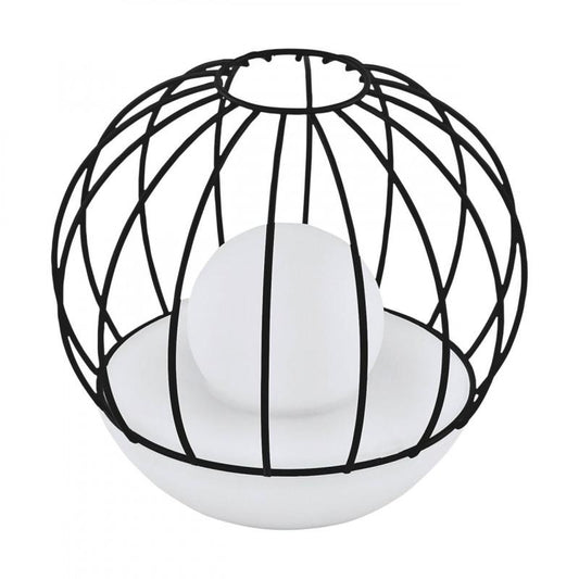 LAMP SOLAR LED 2X0,06W CANASTILLO NEGRO  180X190MM