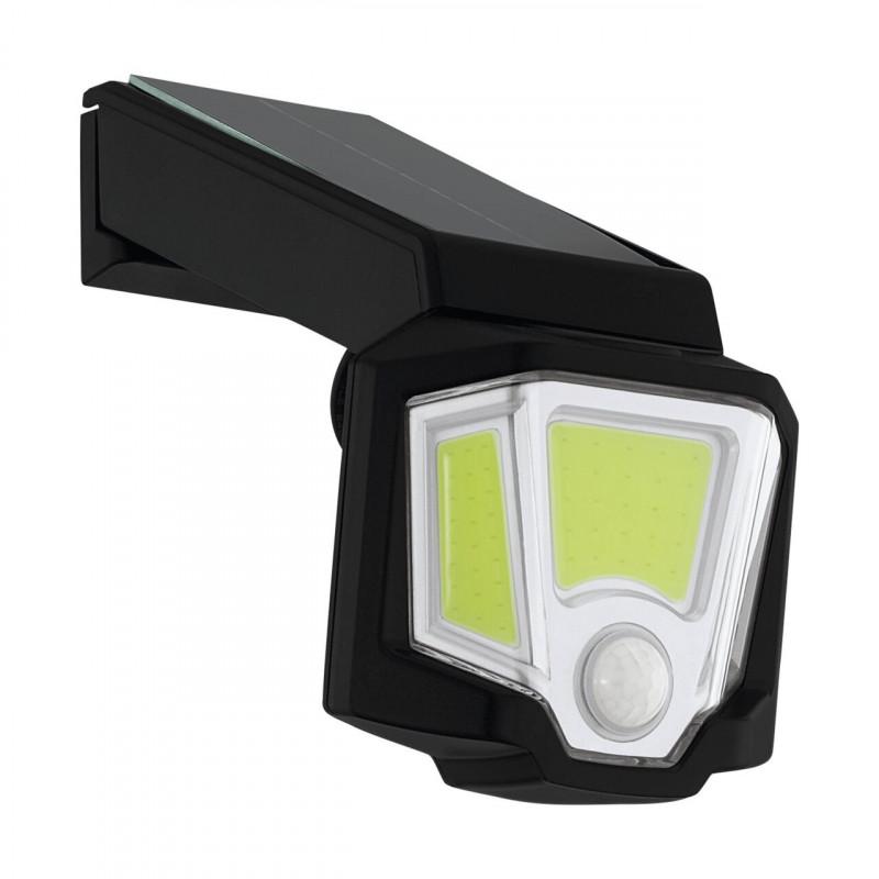 FOCO SOLAR LED SENSOR 3X10W 165X100X170MM PLASTIC NEGRO