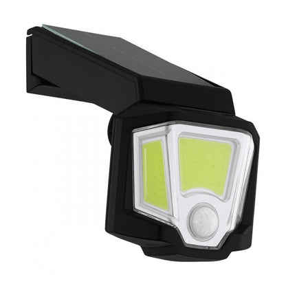 FOCO SOLAR LED SENSOR 3X10W 165X100X170MM PLASTIC NEGRO