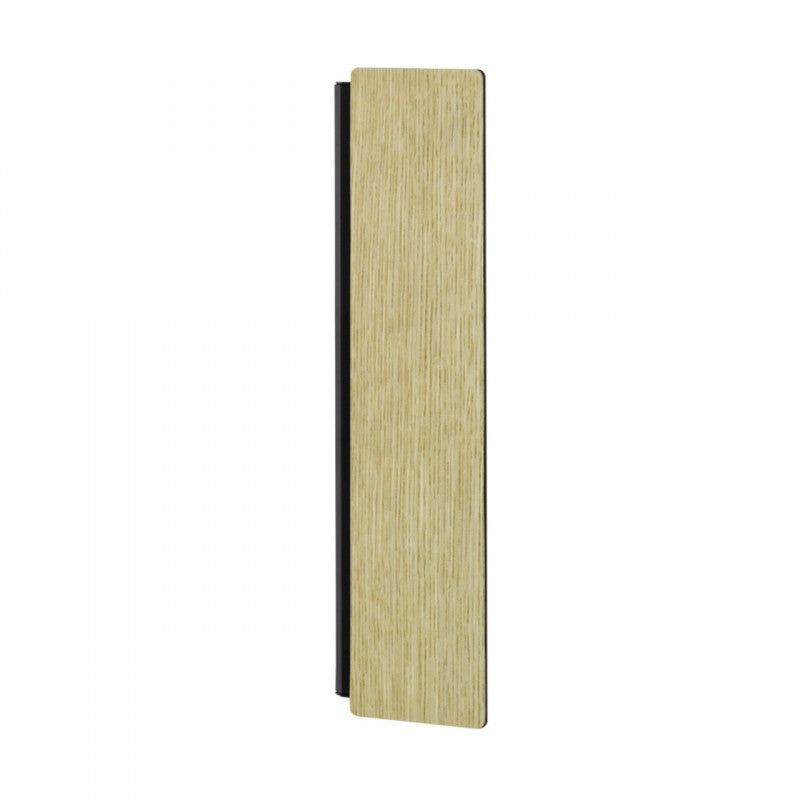 ZUBIALDE APLIQUE ACERO MADERA OSCURO L360 H80 3000K LED IP20